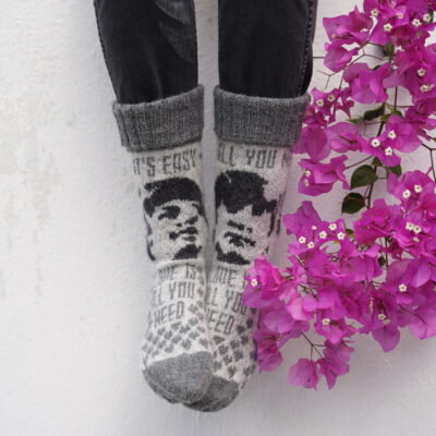 Beatles socks - nedladdningsbart mönster