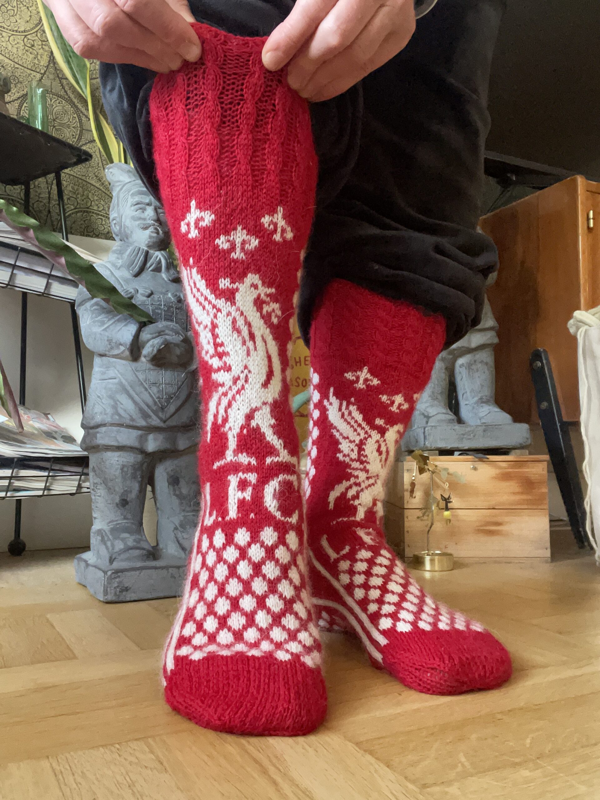 Liverpool sockor - nedladdningsbart mönster