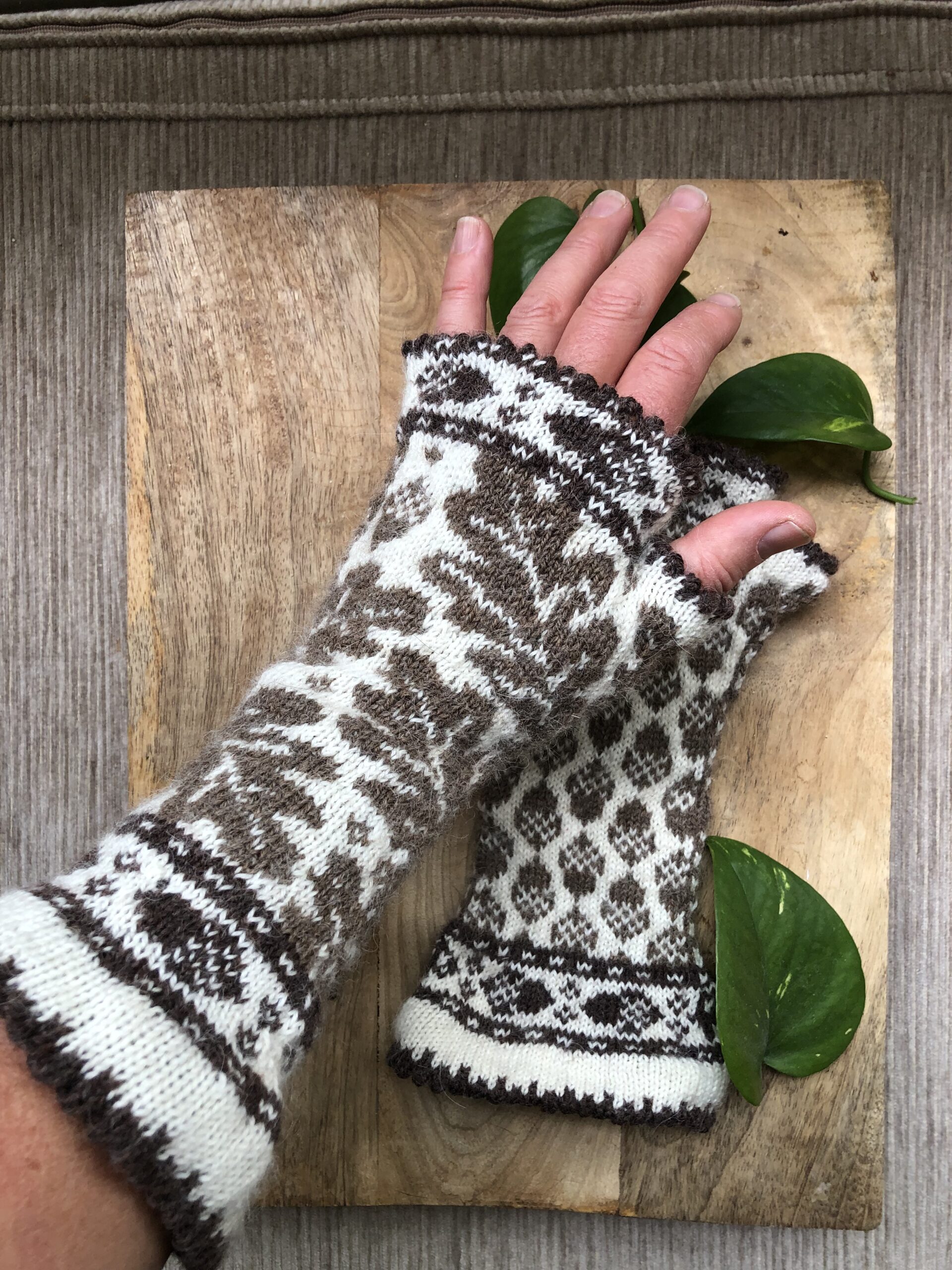 Oakleaf fingerlösa – nedladdningsbart mönster - Bild 3