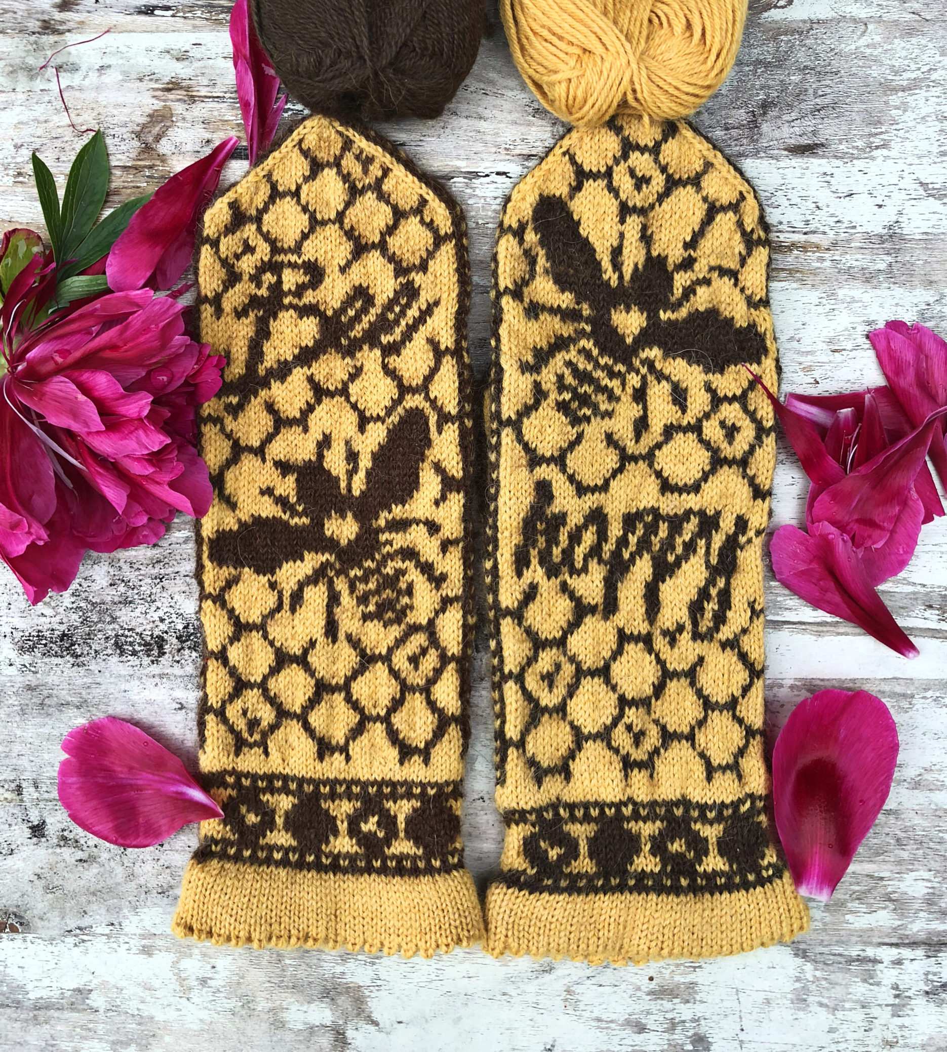 Bee happy - nedladdningsbart mönster