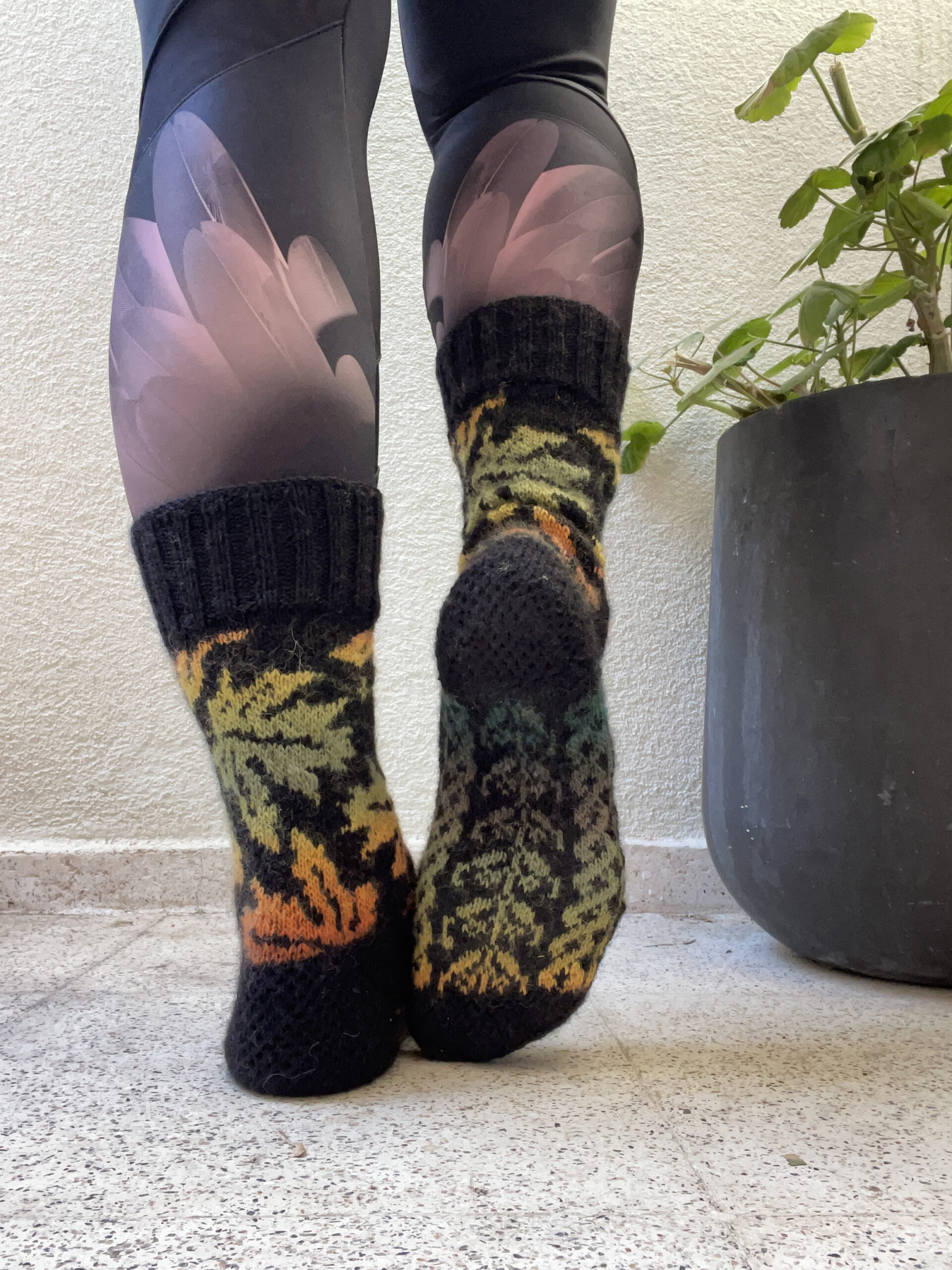 Maple leaf socks - nedladdningsbart mönster - Bild 3