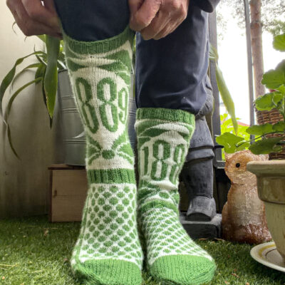 Hammarby sockor - nedladdningsbart mönster